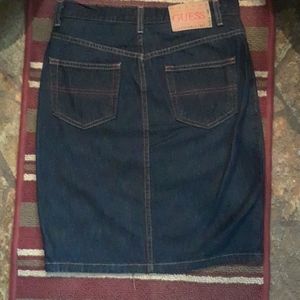 NWOT, Vintage Guess denim skirt. Size 26